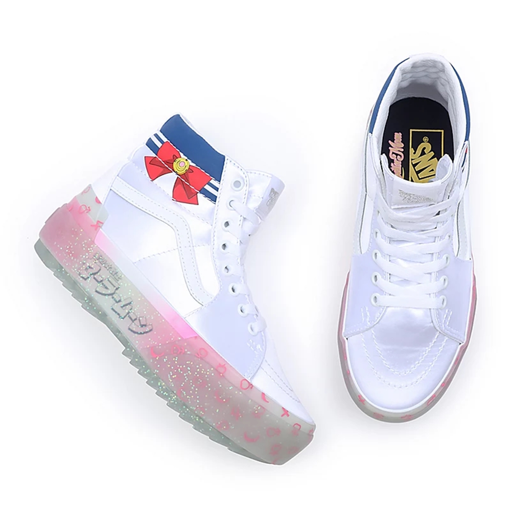 Vans X Pretty Guardian Sailor Moon Sk8-hi Stacked Blanche | VN304O2JO95